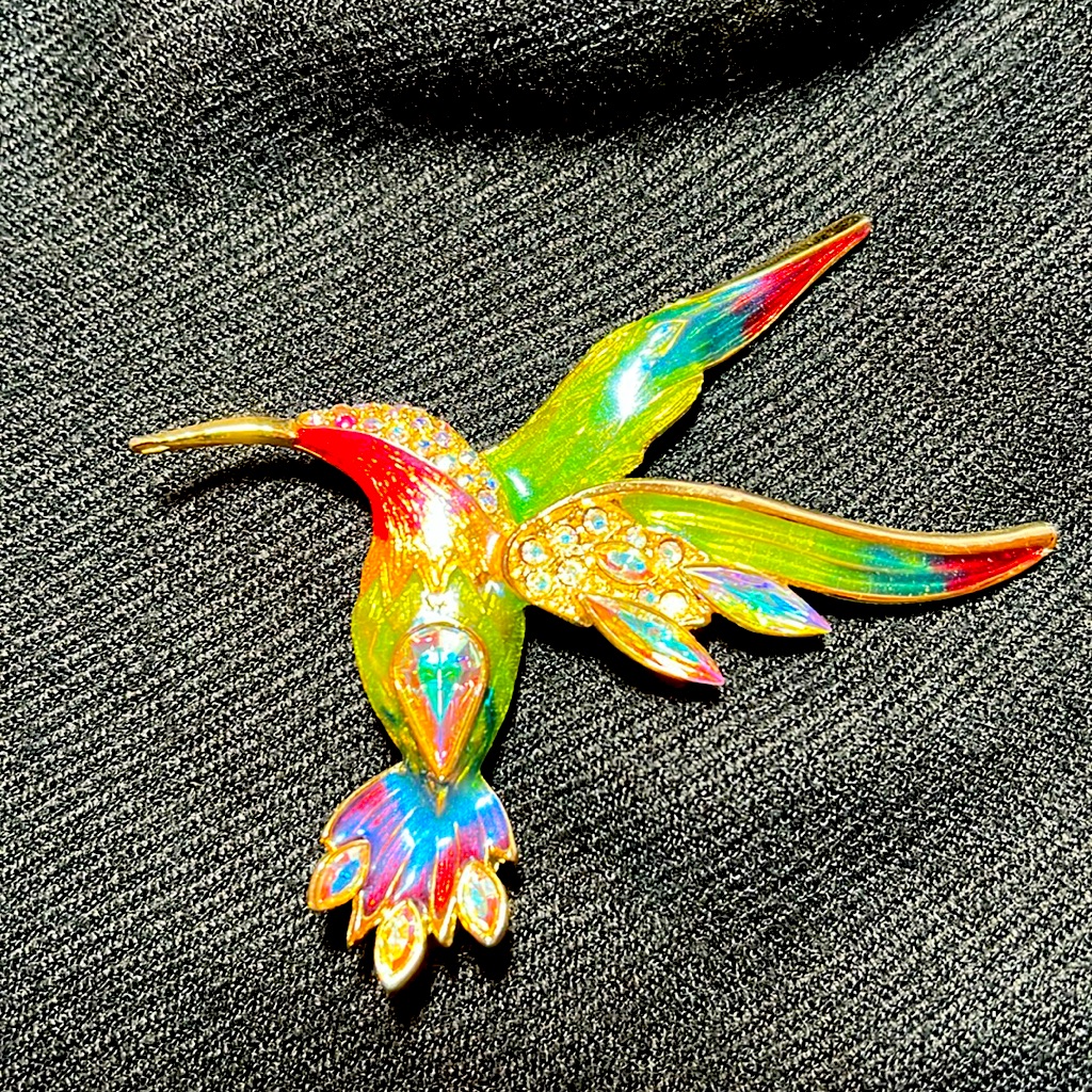 R.J. Graziano Hummingbird Brooch Vintage